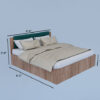 Ornate King Size Bed - Image 4