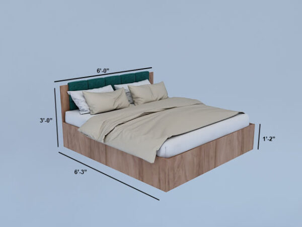 Ornate King Size Bed - Image 4